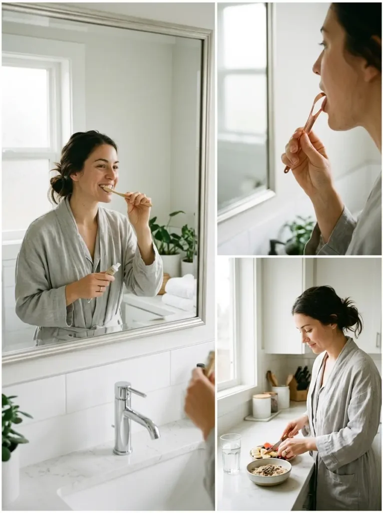 Daily habits that may help support oral microbiome wellness.