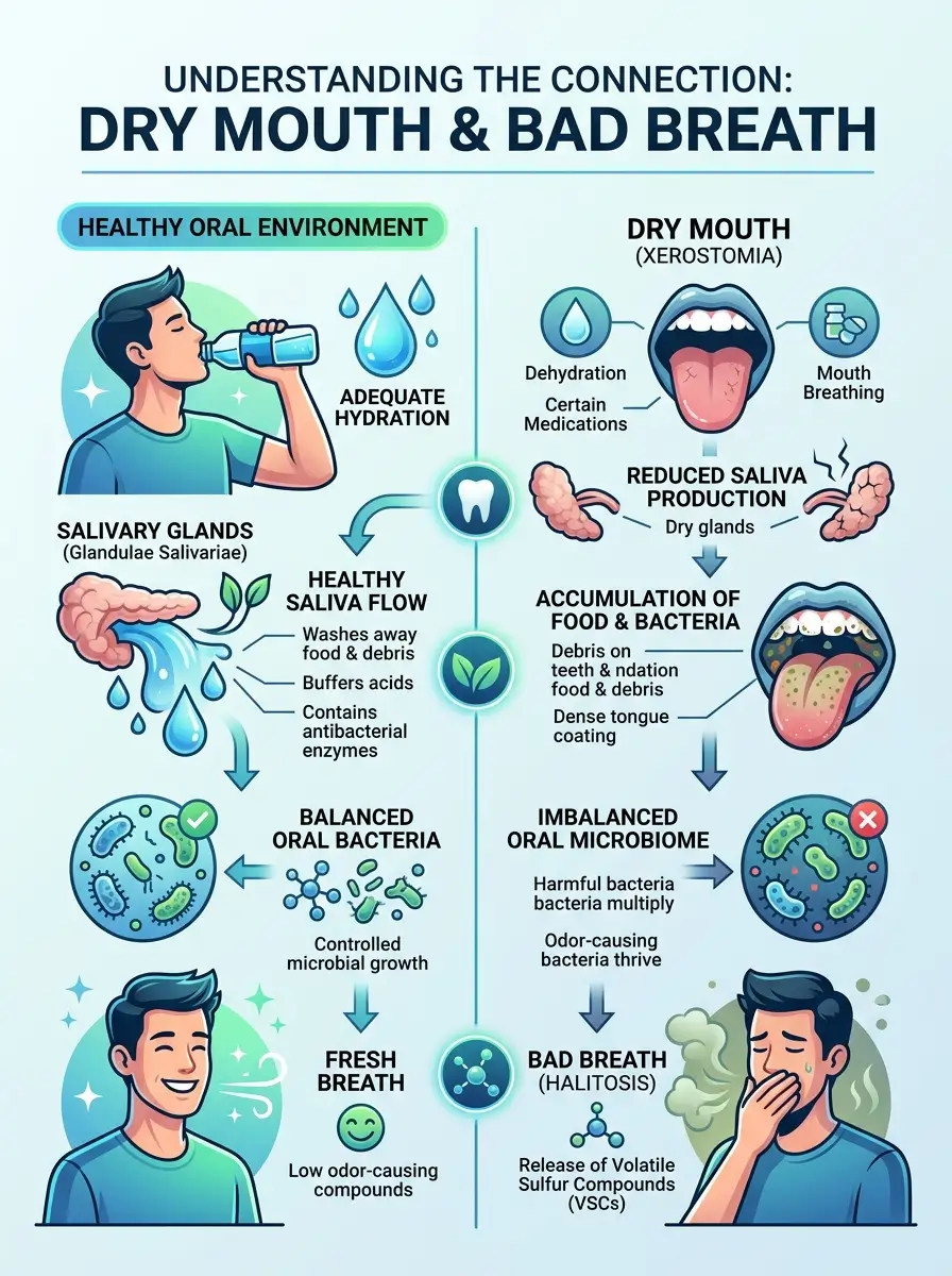 Dry Mouth and Bad Breath: 7 Important Causes You Should Knowv