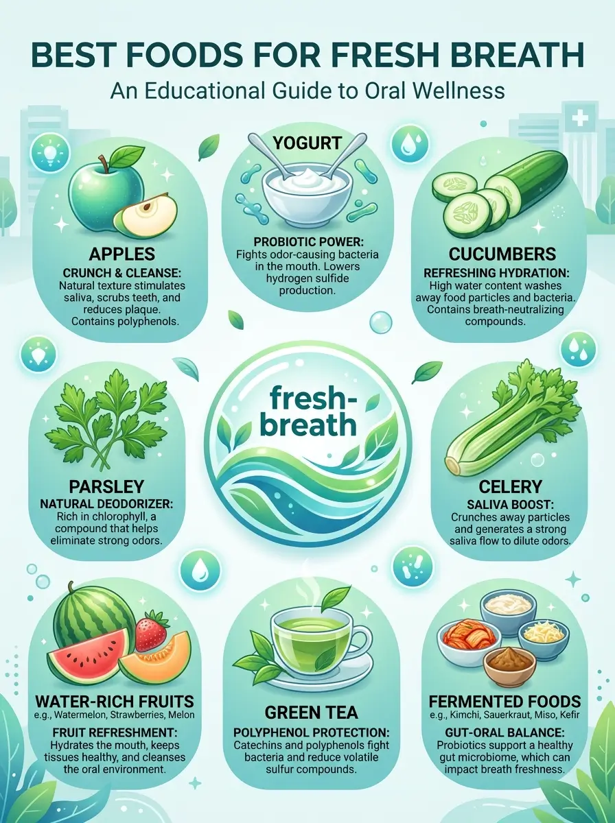 Best Foods for Fresh Breath: 9 Smart Choices for Oral Wellness