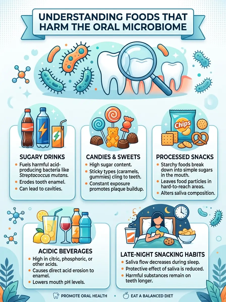 7 Common Foods That May Harm the Oral Microbiome