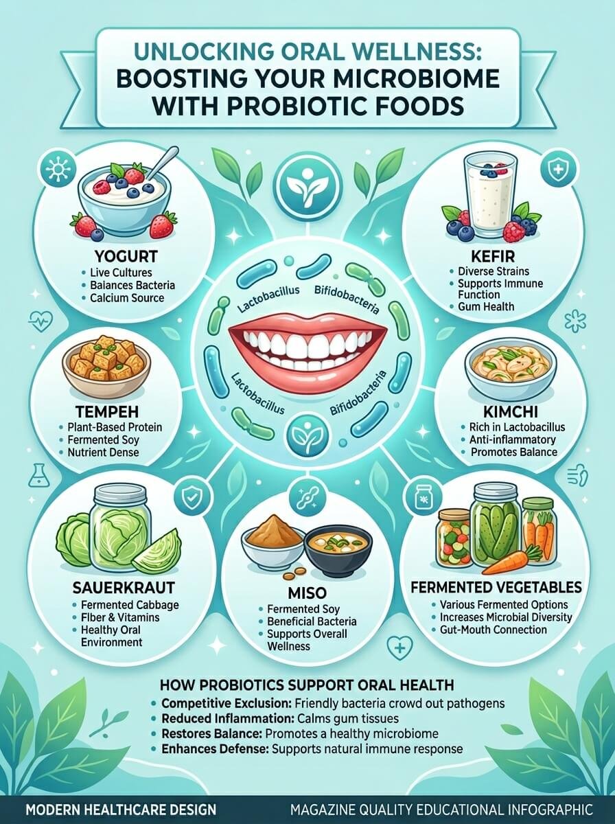 Powerful Foods Rich in Natural Probiotics for Oral and Gut Wellness
