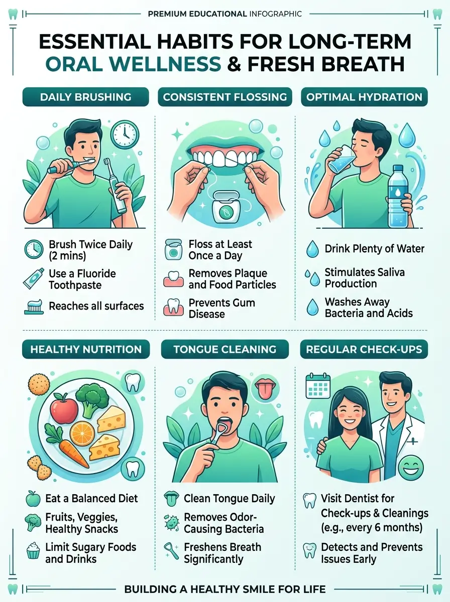 How to Freshen Breath Naturally - Focus on Long-Term Habits