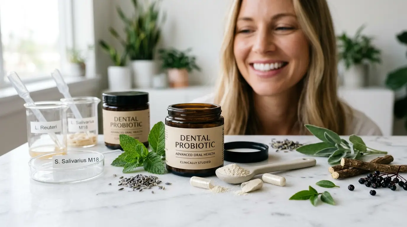 Common Ingredients in Dental Probiotics: What You Should Know-Dental_probiotic_capsules_on_marble
