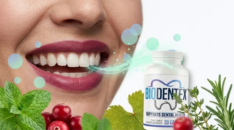 Close-up of healthy teeth with an artistic visualization representing a balanced oral environment and everyday oral wellness.
