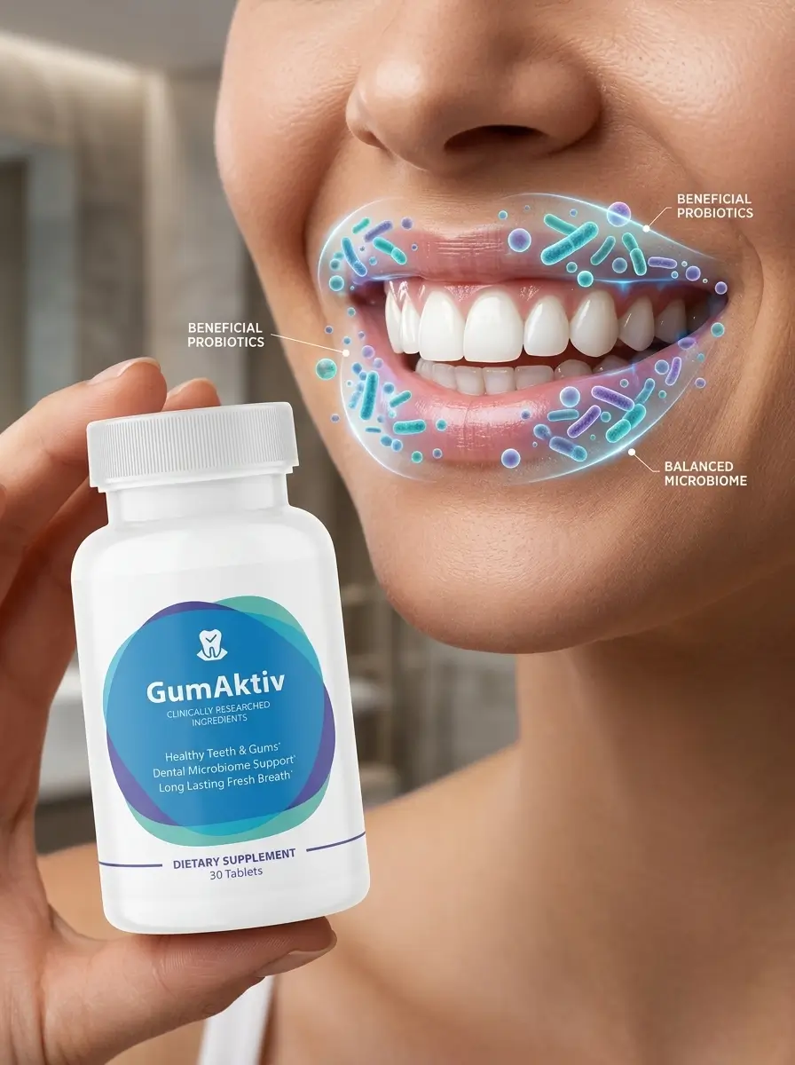 Adult_smiling_with_oral_probiotics- GumAktiv Review